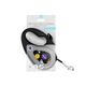 Поводок-рулетка для собак WAUDOG R-leash, рисунок "NASA", M, до 25 кг, 5 м, светоотражающая лента черный - изображение 3