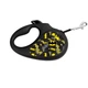 Поводок-рулетка для собак WAUDOG R-leash, рисунок "Бэтмен Узор", L, до 50 кг, 5 м, светоотражающая лента черный - изображение 1