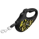 Поводок-рулетка для собак WAUDOG R-leash, рисунок "Бэтмен Узор", L, до 50 кг, 5 м, светоотражающая лента черный - изображение 3