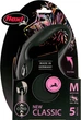 Smycz automatyczna FLEXI New Classic M 5m czarna (4000498022627) - obraz 2