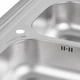 Кухонная мойка KRONER (KRP) Satin-6080Z D0.8T180 - изображение 2