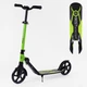 Двухколесный самокат 60х13х100 см Best Scooter Черно-зеленый (2000002312178) - изображение 2