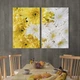 Настінний декор картина на полотні Чарівні білі та жовті хризантеми 111x81 см (932-2) - зображення 1
