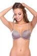 Гладкий бюстгальтер двойной push-up Lormar Double Corteccia 65B Кофейный - изображение 1