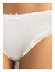 Женские трусики слип с кружевом Sielei 1265 Bianco 46(L) Белый - изображение 2