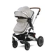 Детская коляска-трансформер Lorell Kids Lora set-1 3 в 1 ножной тормоз 68х88х32 см Серый (10021282115-LR) - изображение 4