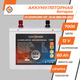 Акумулятор LogicPower LP LiFePO4 BYD 12V - 60 Ah (BMS 80A/40А) метал - зображення 2