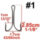 Двойной крючок FOX Double Hook #1 (HiCarbon) черный (1шт) - изображение 1