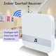 Дзвінок для бездротової WIFI кнопки або домофону Smart DOORBELL CAD 52 мелодії, регулювання гучності Білий - зображення 3