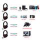 Игровой комплект клавиатура и мышь наушники коврик 4в1 Linmoni GF-500Kit с RGB подсветкой для геймеров - изображение 12