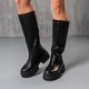 Сапоги женские Fashion Alvira 3867 40 размер 25,5 см Черный - изображение 2