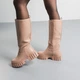 Сапоги женские Fashion Alvira 3799 40 размер 25,5 см Бежевый - изображение 6