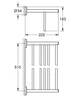 Держатель для полотенец с полкой GROHE BauCosmopolitan 40462001 564мм округлый металлический хром - изображение 2