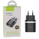 Мережевий зарядний пристрій Hoco 1xUSB QC3.0 18W зарядка для телефона C12Q Smart Black (C12Q_B) - зображення 4