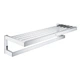 Держатель для полотенец с полкой GROHE Selection Cube 40804000 600мм прямоугольный металлический хром - изображение 1