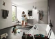 Держатель для полотенец двойной HANSGROHE ADDSTORIS 41743670 648мм прямоугольный металлический черный - изображение 4
