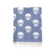 Полотенце Lotus Home Pestemal Skull 90*160 denim деним (svt-2000022305860) - изображение 1