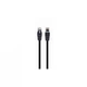 Патч-корд 2м UTP cat 6 CCA black Cablexpert (PP6U-2M/BK) - зображення 1