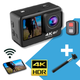 Видеокамера XPROTWIN с двумя дисплеями 4K экшн камера с 4K съемкой + Монопод в комплекте! (e607b6-58_12_twin) - изображение 1