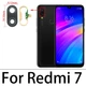 Стекло камеры для Xiaomi Redmi 7 | M1810F6LG | M1810F6LH | M1810F6LI (9x18мм), черное, High Copy - изображение 1