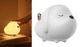 Лампа-нічник Baseus Cute Series Doggie Silicone night light портативна з акумулятором, біла (DGAM-B02) - зображення 1