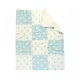 Плед микроплюш Barine - Star Patchwork throw mint ментоловый 130x170 (svt-2000022233132) - изображение 1