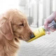 Портативная поилка, походная бутылка для собак с фильтром ELS Pet на 300 мл (Желтый) - изображение 2