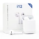 Беспроводные сенсорные наушники i12 TWS, ART-5557, White, - изображение 1
