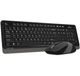 Комплект беспроводная клавиатура и мышь A4Tech FG1010S Fstyler Grey - изображение 1