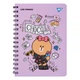 Блокнот YES А5, 80 л., дв. cпираль с резинкой Line Friends Choco - изображение 1