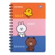 Блокнот YES А5, 80 л., дв. cпираль с резинкой Line Friends - изображение 1