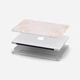 Чехол пластиковый для MacBook Air 13 М2 2022 A2681 Нежно-розовый с золотистыми цветами - изображение 3