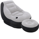 Надувной диван AIR SOFA | Надувное велюровое кресло с пуфиком - изображение 1