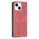 Чехол-книжка с кармашками UniCase Geometric Pattern для iPhone 14 - Red - изображение 3