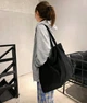 Сумка для покупок/шоппер/тоут через плечо 7л вельветовая VelvetBag черная (LB-66131) - изображение 6