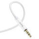 Аудіо-кабель 3.5 на 3.5 Mini Jack HOCO AUX audio cable (2m). Silver - зображення 2