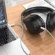 Аудіо-кабель 3.5 на 3.5 Mini Jack HOCO AUX audio cable (2m). Silver - зображення 4