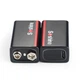 Акумулятор Soshine USBLi-7.4V-500, 6F22 (крона), зарядка USB-C, 7.4V, 500mAh, літій-полімерний (Li-Po) LSD, LED, Black - зображення 6