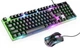 Набір ігровий 2 в 1 клавіатура та мишка HOCO GM11 Terrific glowing RGB, чорний - зображення 3