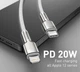 Кабель BASEUS Type-C Lightning CATLJK-A02 PD 20W 100см белый - изображение 3