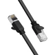 Патч-корд плоский UGREEN NW101 Flat Design U/UTP Cat.6 1м Black (50184) - изображение 1