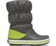 Зимние сапоги Crocs Kids Crocband Winter Boot Slate Grey/Lime Punch р. 7/24/11.5см - изображение 1