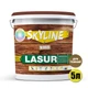 Лазурь декоративно-защитная для обработки дерева LASUR Wood SkyLine Дуб темный 5л - изображение 2