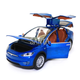 Іграшкова металева машинка Tesla Model 5 «Автопром» Тесла світло звук синій 21*7*8 см (7574B) - зображення 6