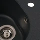 Мойка для кухни PLATINUM гранитная 510 LUNA 510x510мм круглая врезная без сифона черная PLS-A27533 - изображение 5