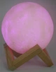 3D нічник світильник місяць Moon Lamp різнокольоровий реалістичний з пультом дистанційного керування з підзарядкою - зображення 3