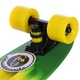 Скейтборд Пенни Penny FISH COLOR SK-402-11 Материал: пластик, полиуретан Габаритные размеры: деки 56x15x1см Цвет: Салатовый-желтый-красный - изображение 3