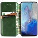 Чехол книжка GETMAN Cubic (PU) для Samsung Galaxy S21 FE Зеленый - изображение 3