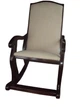 Крісло-гойдалка Rocker Classic Dark Walnut (темно-сірий) - масив сосни, з підніжкою - зображення 2