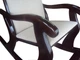 Крісло-гойдалка Rocker Classic Dark Walnut (темно-сірий) - масив сосни, з підніжкою - зображення 3